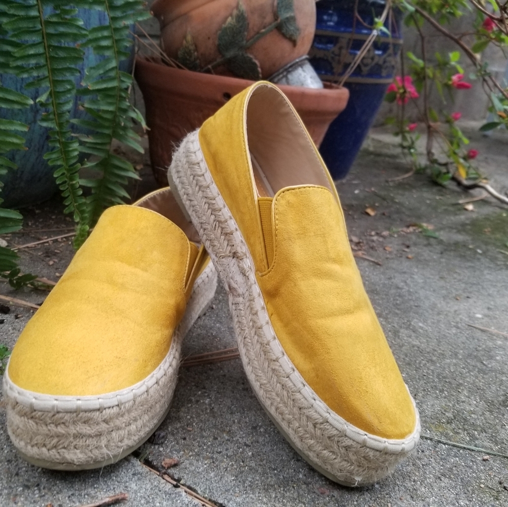 💛The Melanie💛 Mustard Yellow Espadril Sneaker 💛